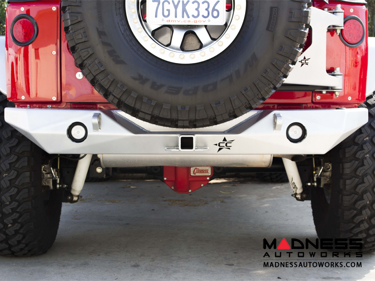 Jeep Wrangler JK by Crawler Conceptz - Ultra Series II JK Rear Bumper with Hitch and Tabs